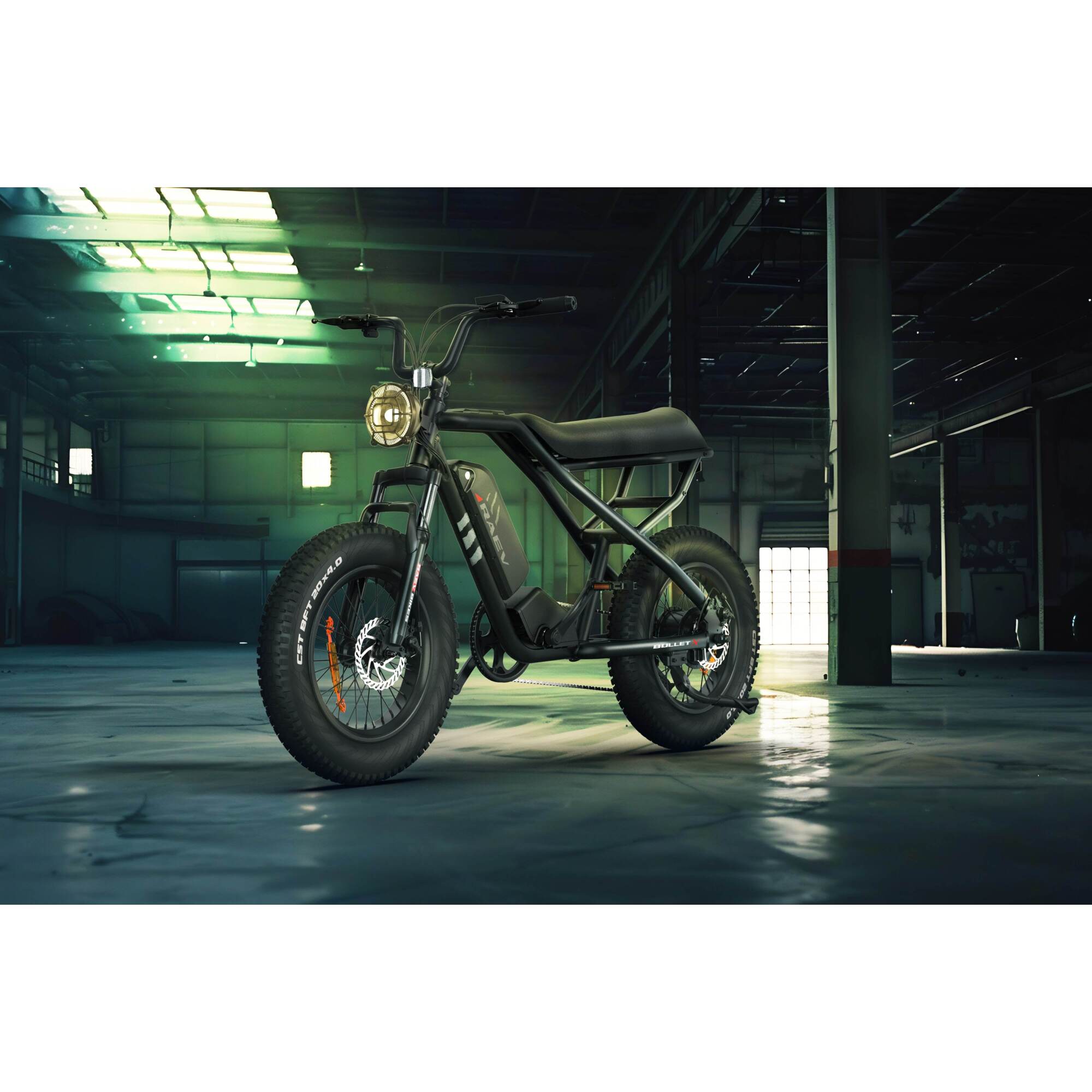 RAEV, BULLET X Ebike, 13Ah, 750W Black ebike, Max. Speed 28 MPH, Weight Capacity 330 lb, Model# Bullet - X E Bike
